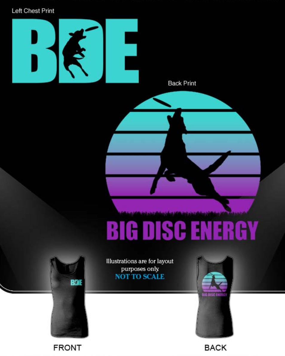 Big Disc Energy Ladies Tank Top